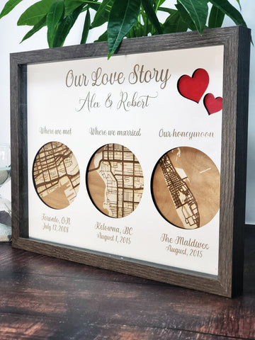 Love Story Shadow Box